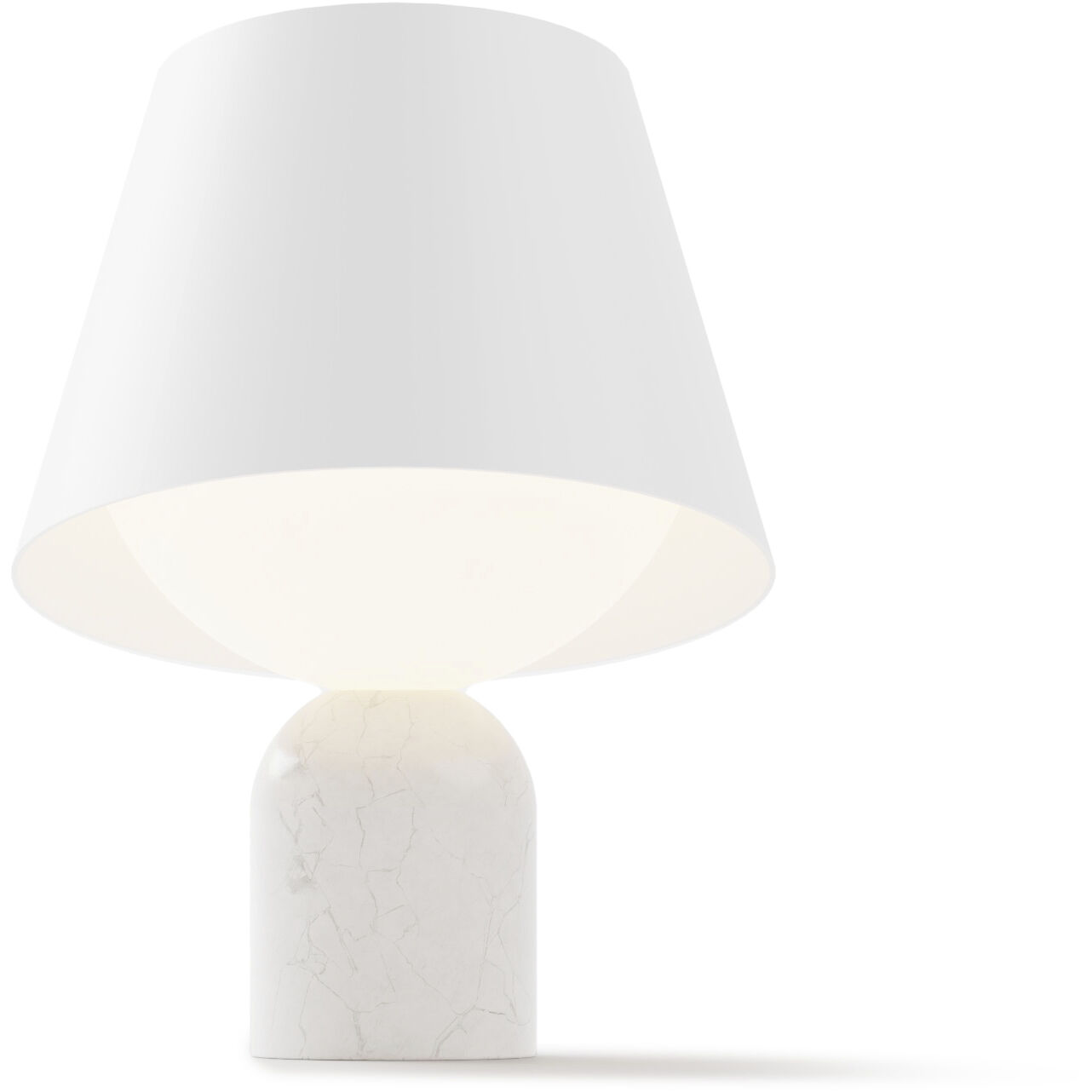 Dude 12.65 inch 7 watt Carrara White Table Lamp Portable Light